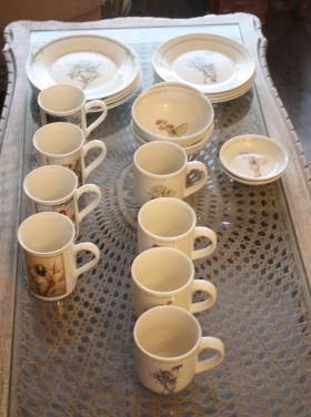 Set flower fairies  servies onderdelen 23 stuks