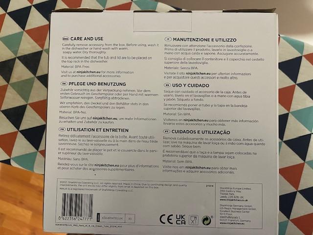 Ijsmachine; Ninja creami 7 + extra diepvriesdoosjes