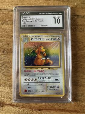 CGC 10 GEM MINT Dragonite Holo  1997 Fossil Mystery of the Fossils #149
