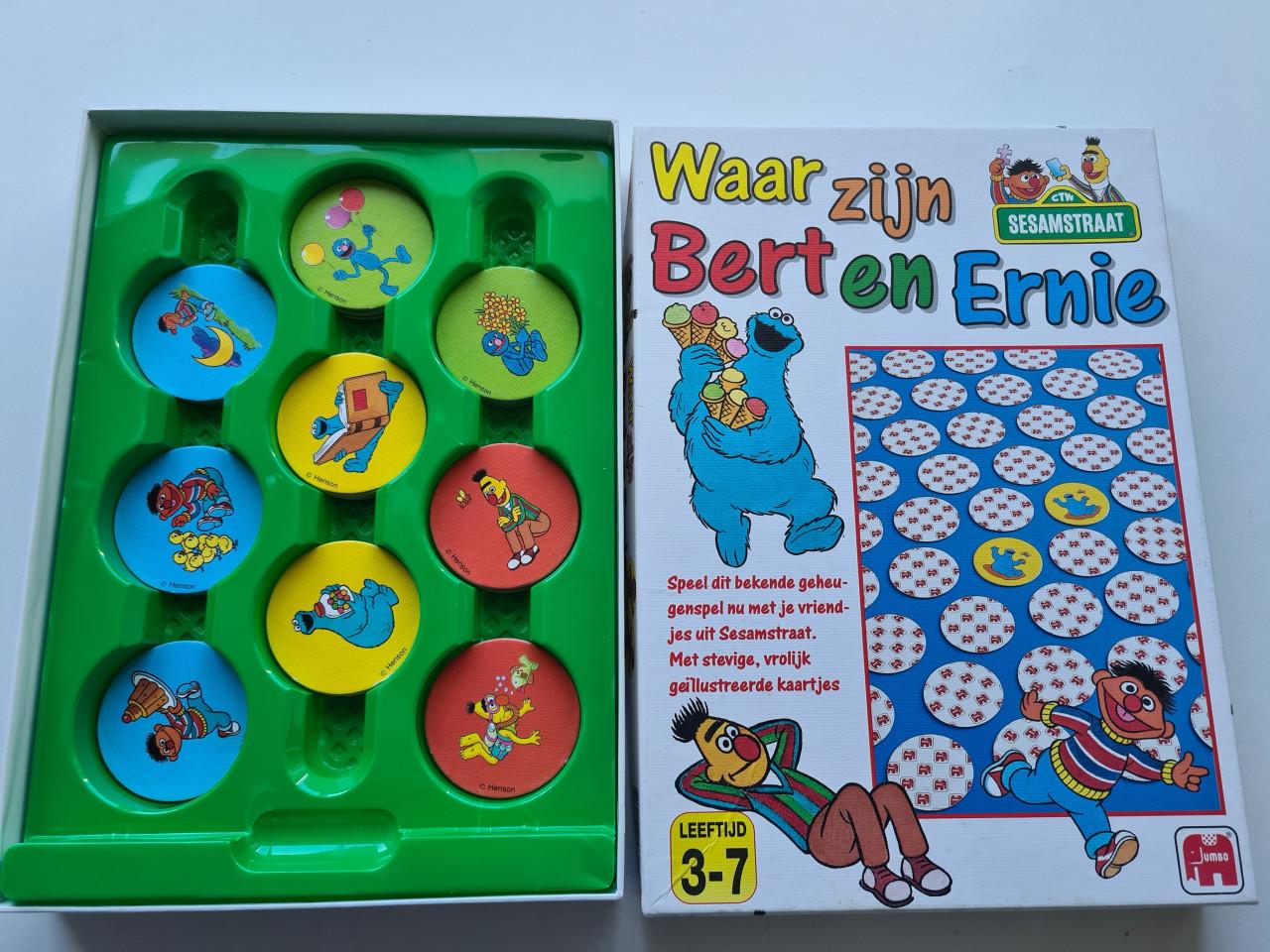 Sesamstraat "Waar zijn Bert en Ernie" geheugenspel. 3-7 jaar