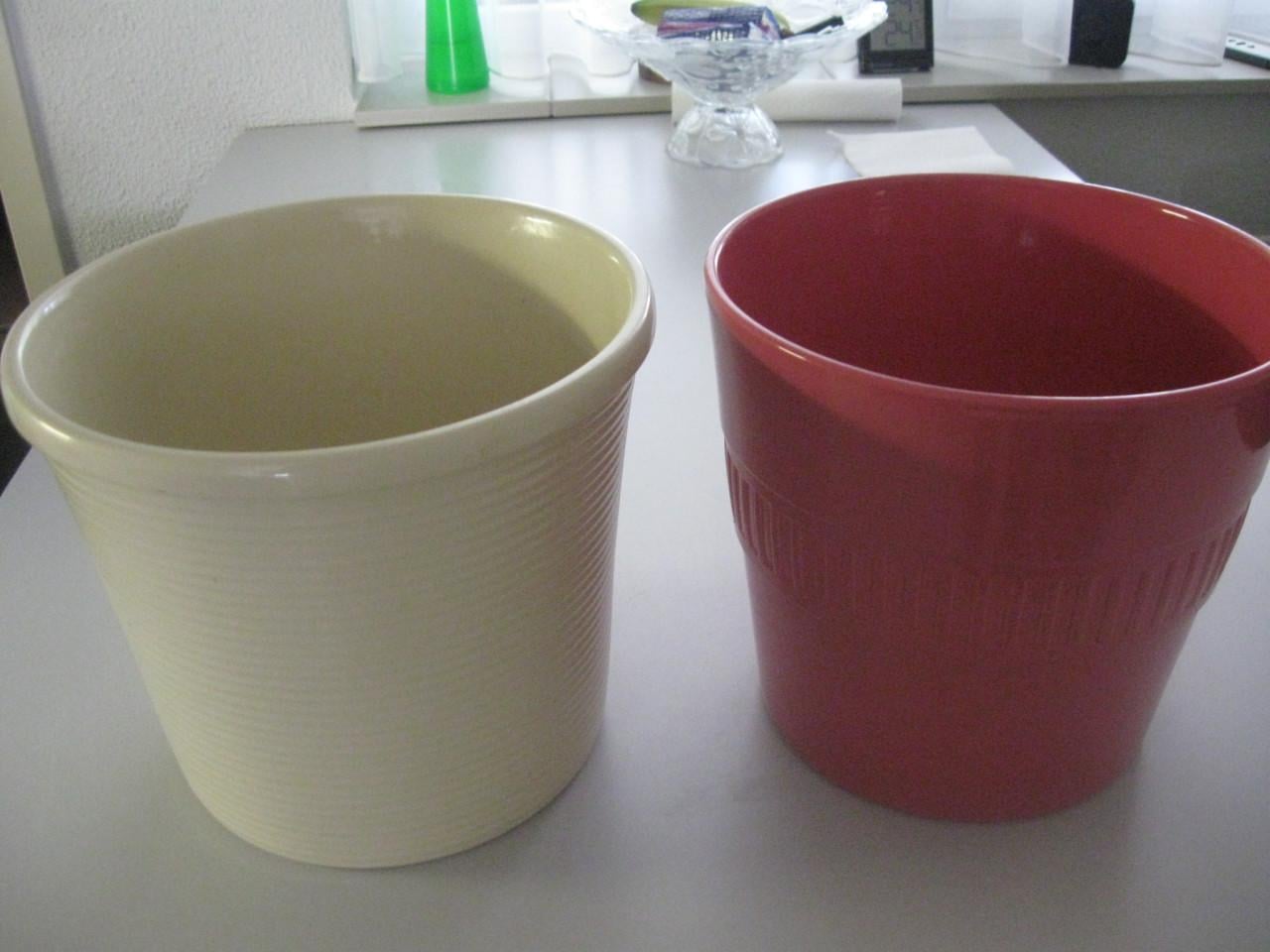 2 Nieuwe bloempotten