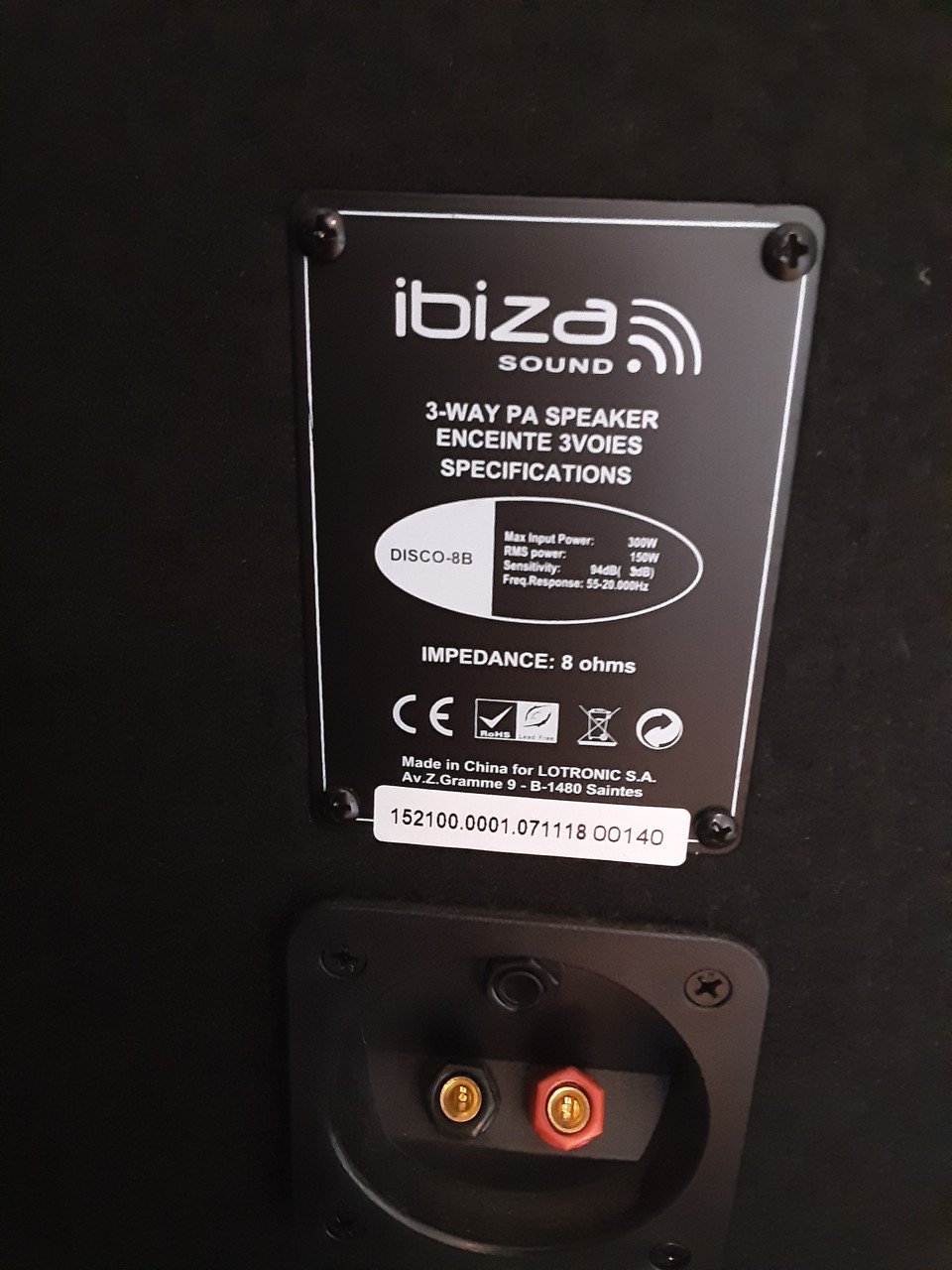 Ibiza Stereo Speakers