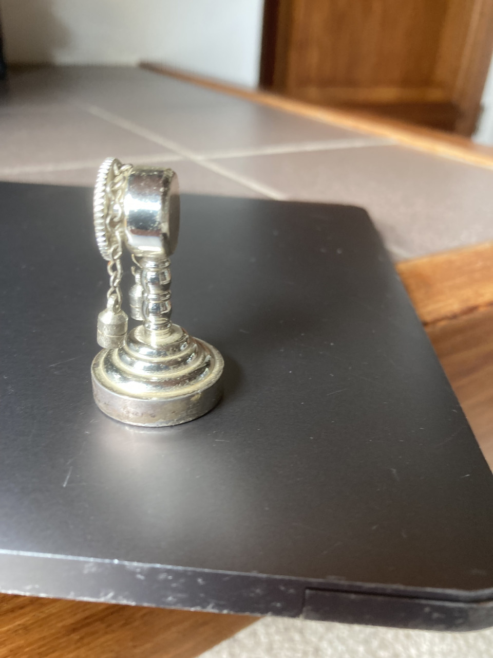 Vintage Miniatuur staande klok poppenhuis