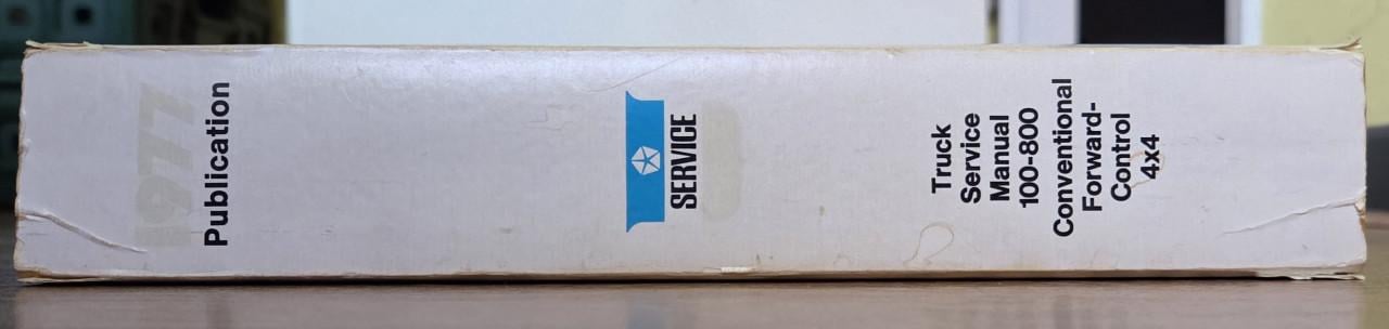 Origineel 1977 Dodge Trucks Models 100-800 Service Manual.