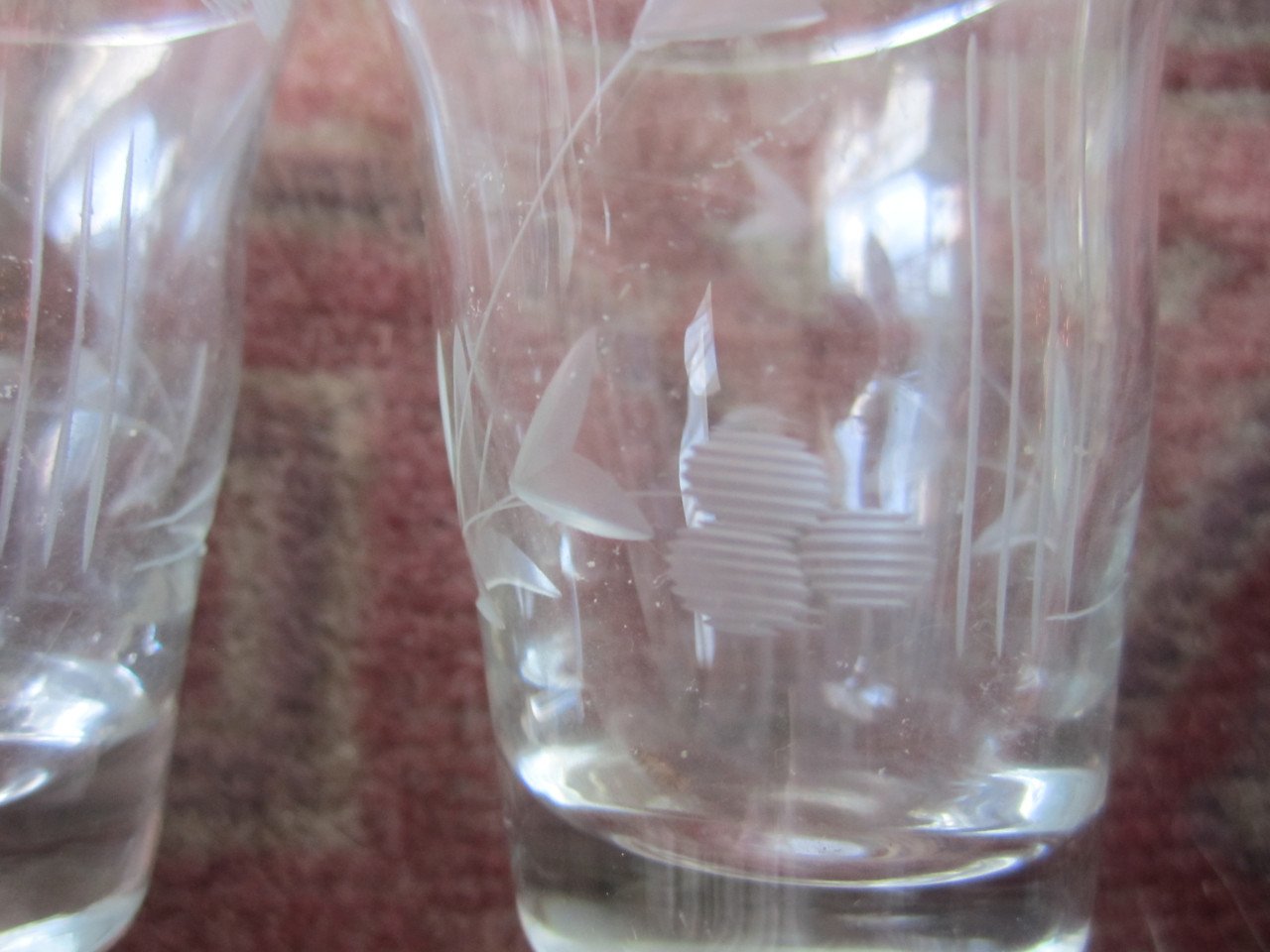 2 st. Mooie glaasjes