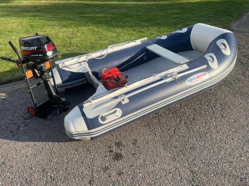 Aqua Dutchrubberboot met 5pk Mercury motor