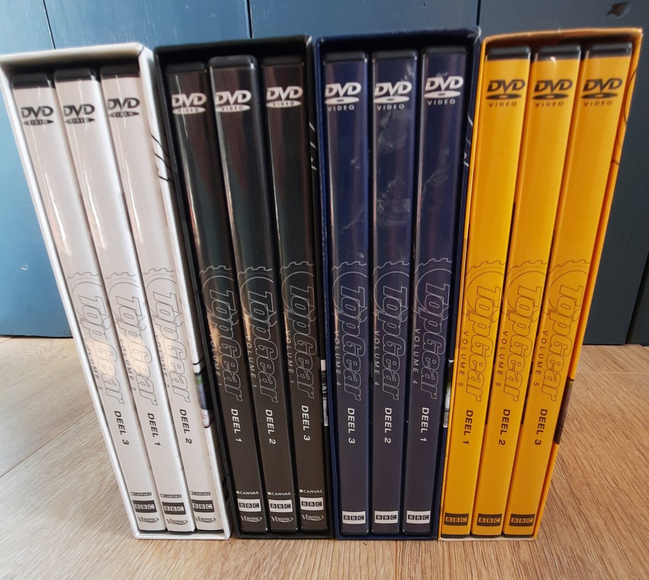 Dvd top Gear seizoen 1,2,4,5