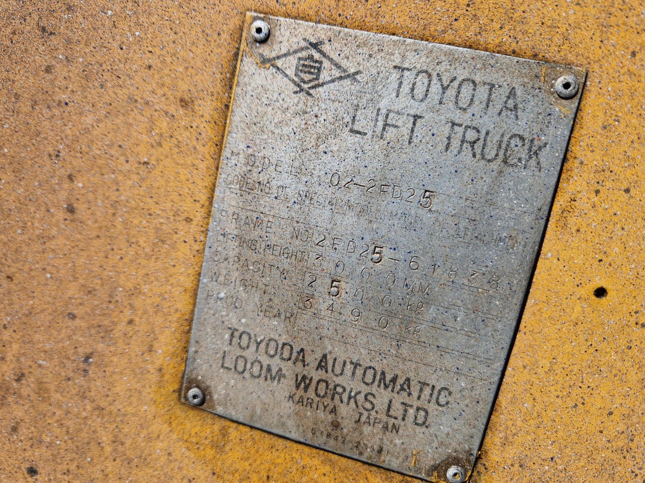 Toyota heftruck diesel