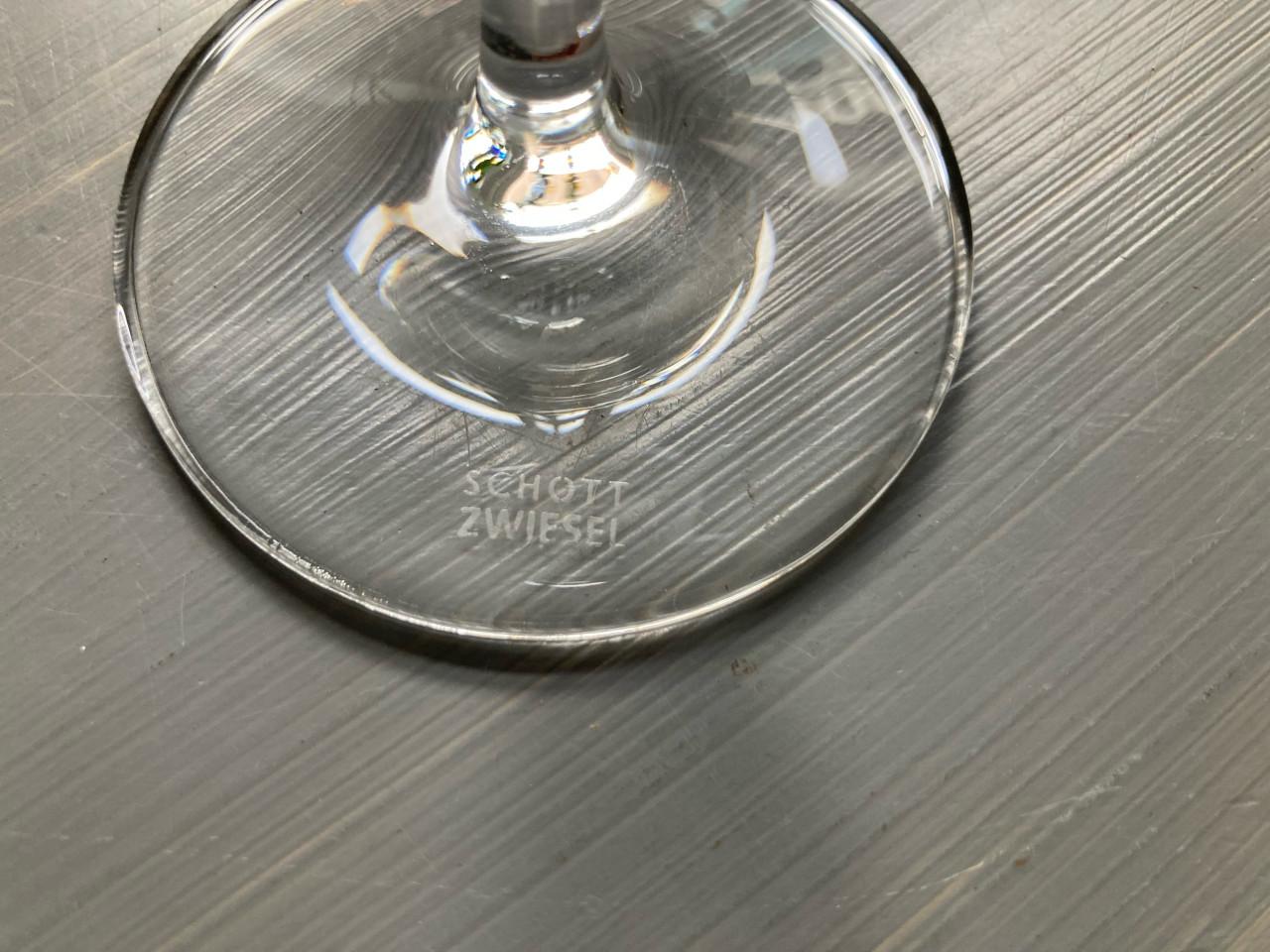 7 champagne glazen / flûtes Schott Zwiesel kristal