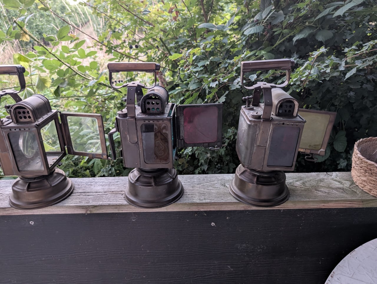 Koperen lampen SNCF