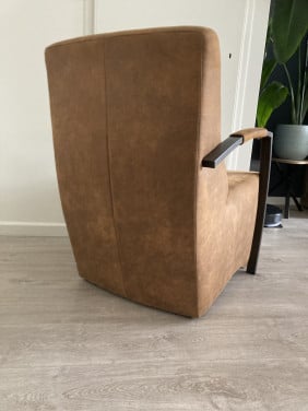 Mooie lederlook fauteuil