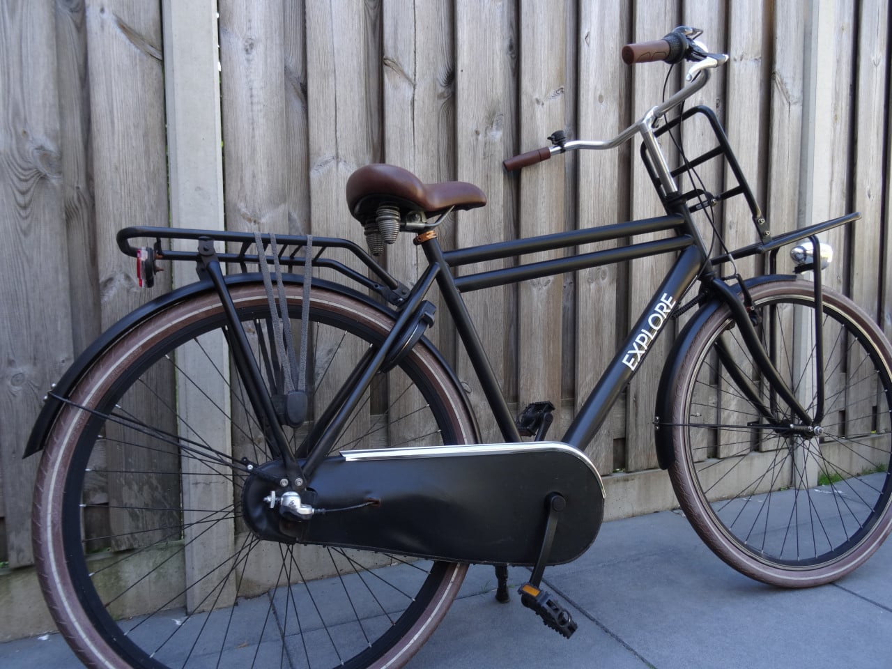 🚲 Explore Transportfiets – 28 inch | Mat Zwart 🖤