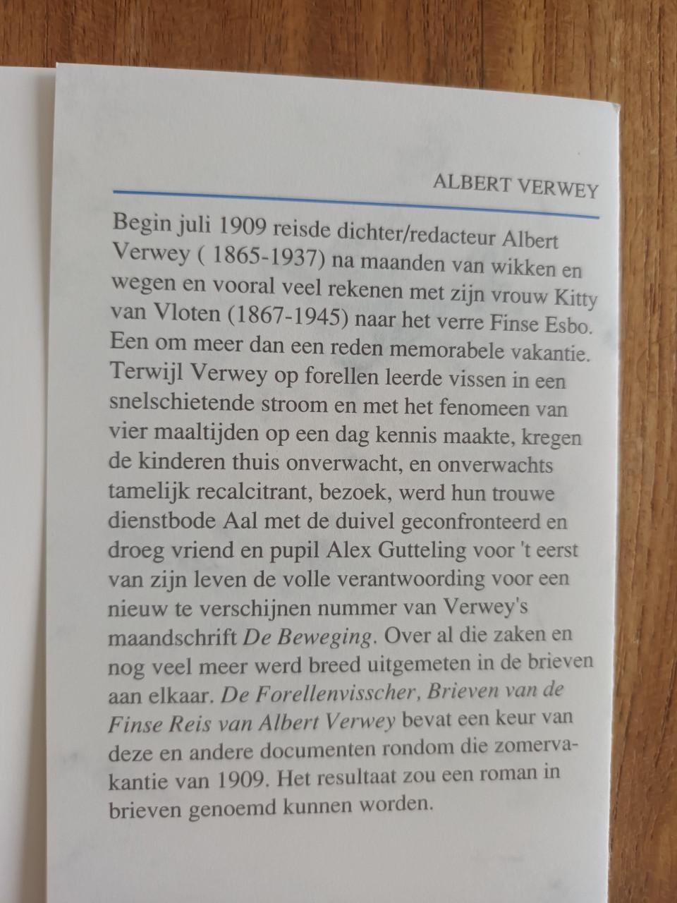 De Forellenvisscher, Albert Verwey, Zeeuwse slibreeks nr. 56