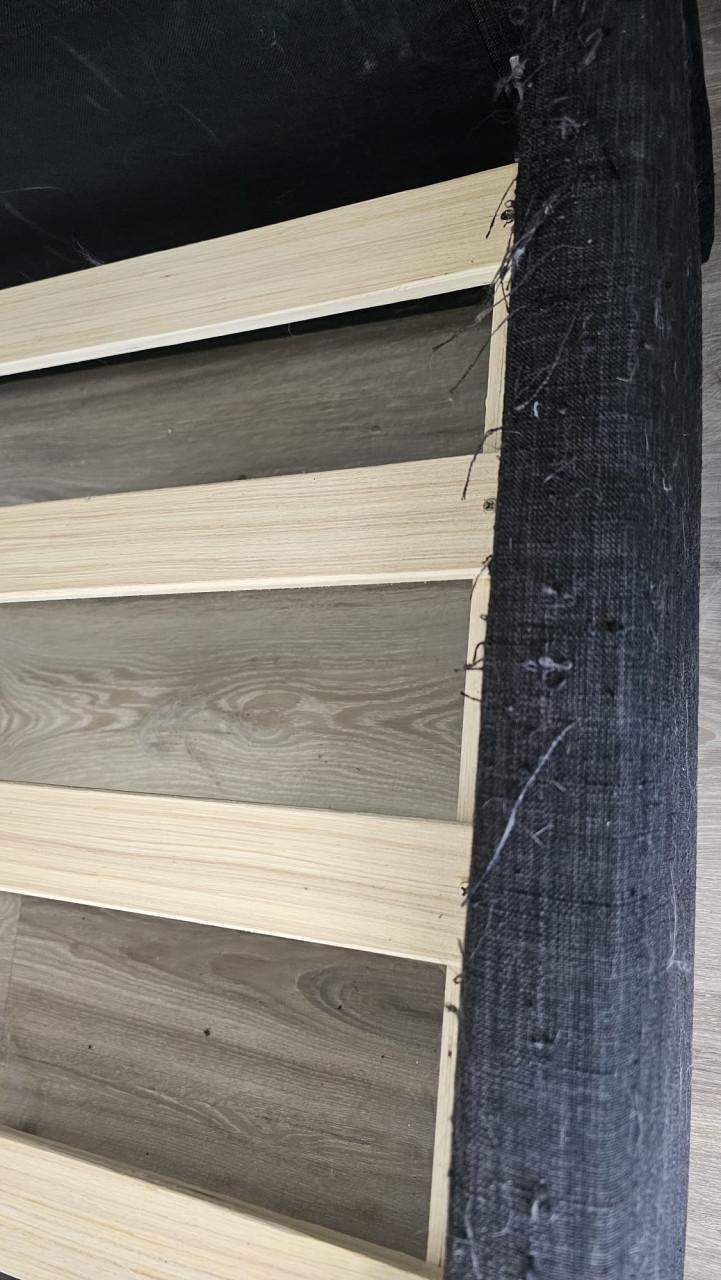 180×200 Meubella bed met opberglades – donkergrijs