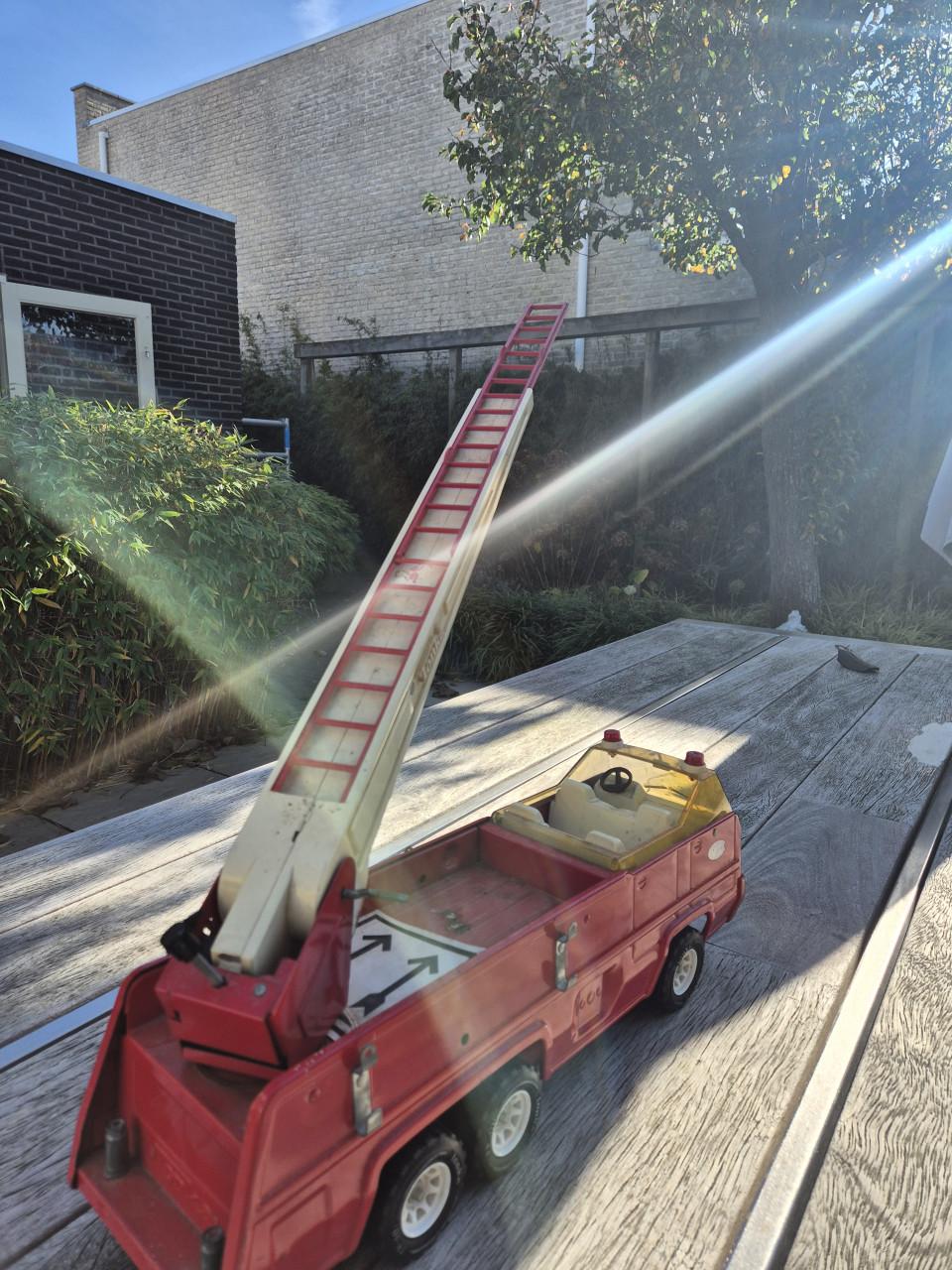 Tonka brandweerauto jaren zeventig gekocht in de VS.