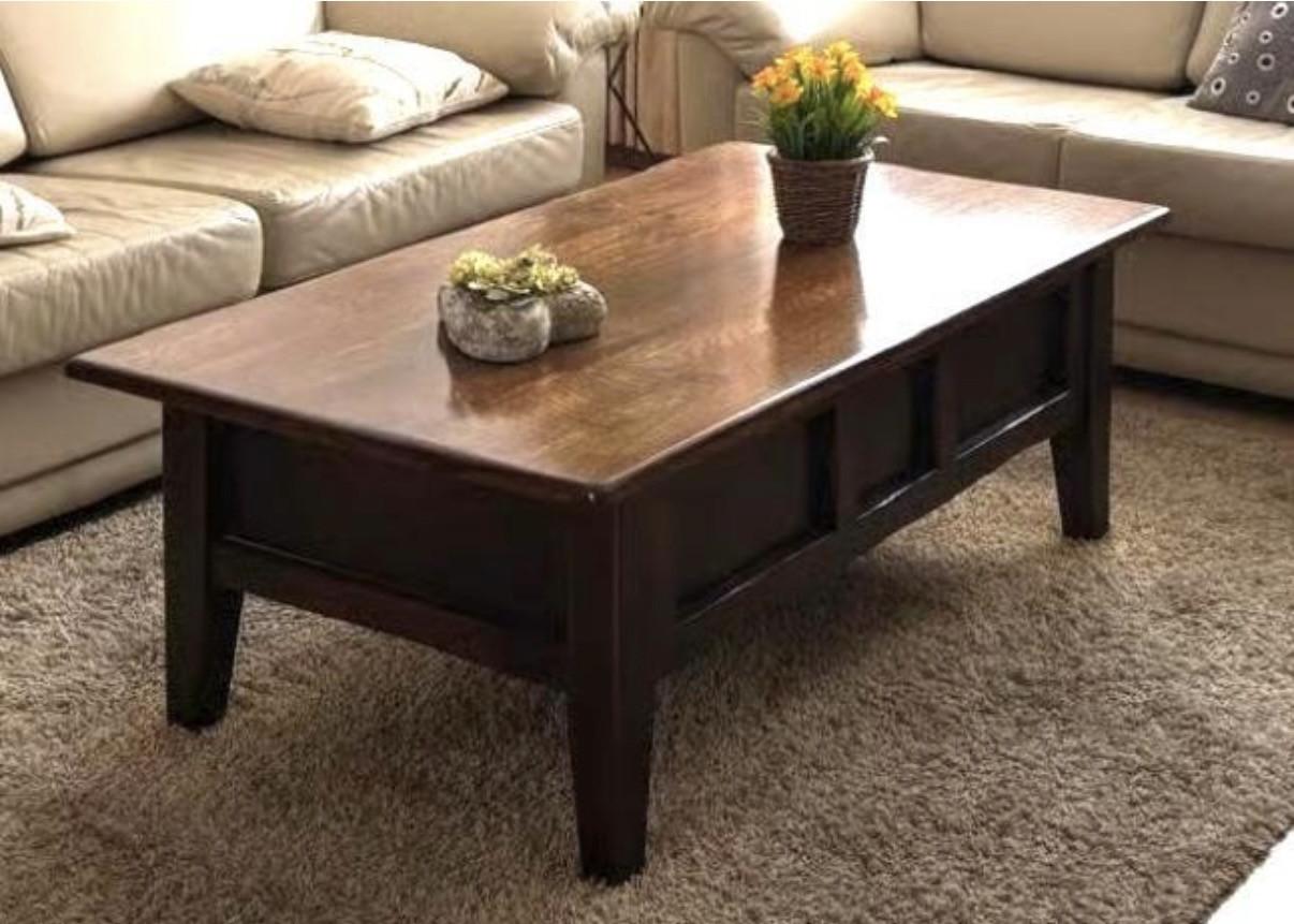 Stevige Perfecte Teak/Eiken Salontafel.