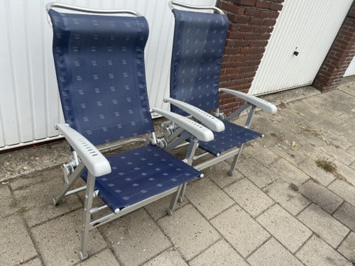 2 x Dukdalf Stoel / strandstoel / campingstoel Cha Cha 0649