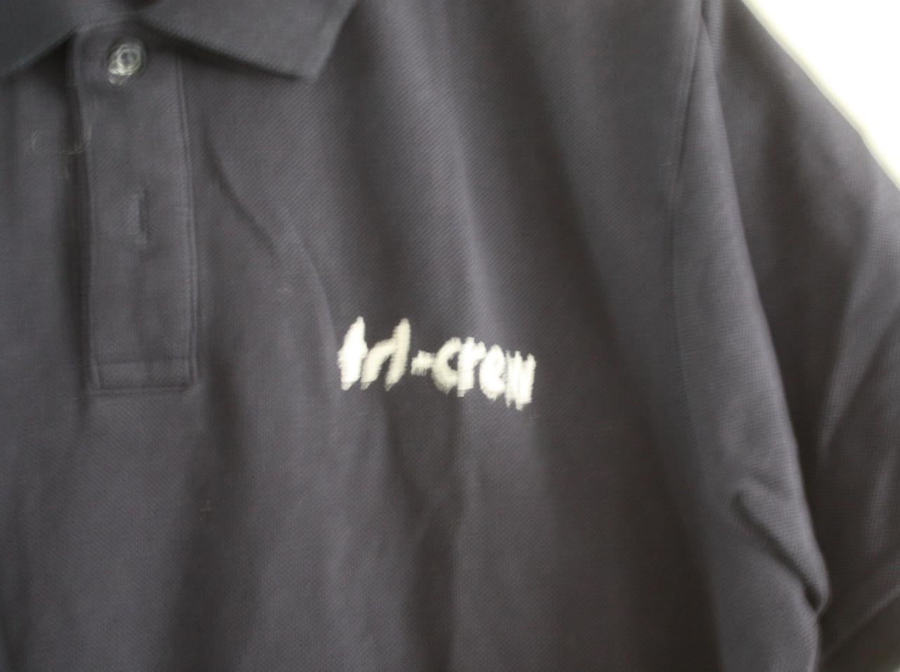 Blauw zwarte polo maat m