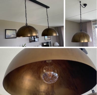 Koperen hanglampen