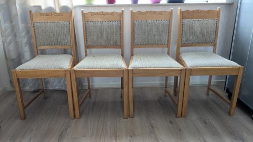 Vintage hoge eetkamerstoelen