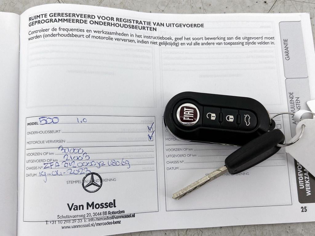 Fiat 500 1.0 hybrid lounge airco | lmv | bluetooth | pdc