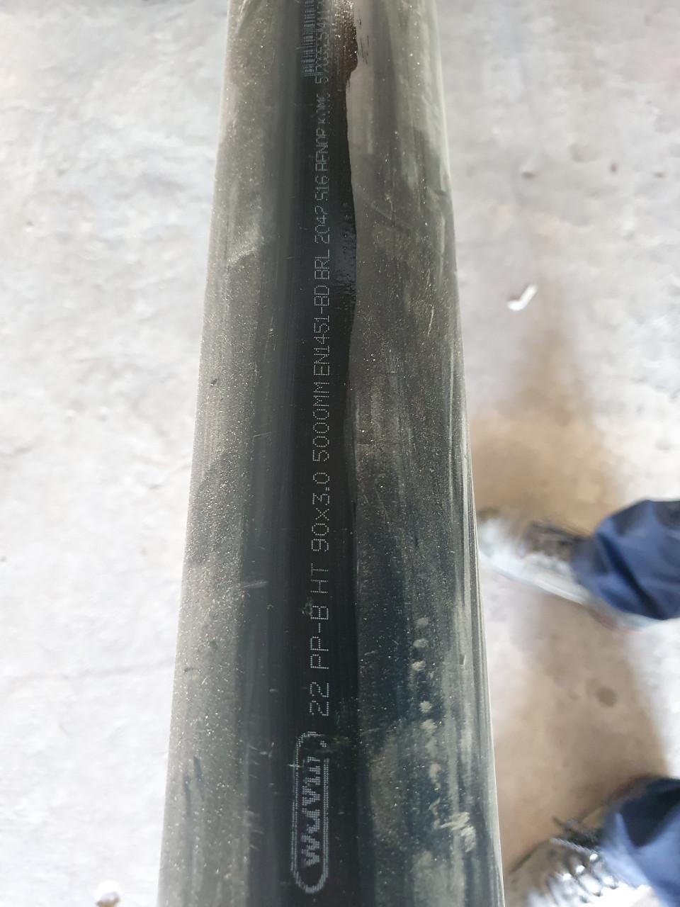 28 meter nieuwe Wavin PVC riool buis zwart.