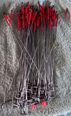 Wat verenstaal afhouders met gekleurt krimpkousje .