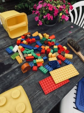Lego emmer  met blokken