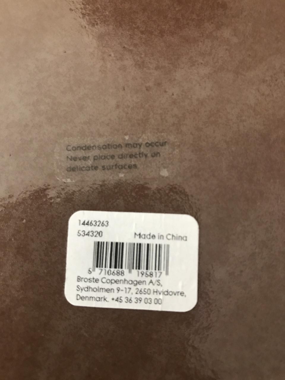 Drie Denise bloempotten met schotel Ø21 cm - Dove brown