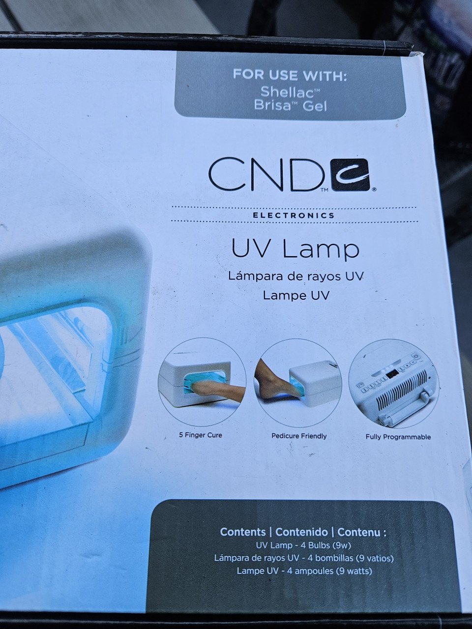 Goed werkende CND UV LAMP voor SHELLAC en BRISA (Lite) gellak....