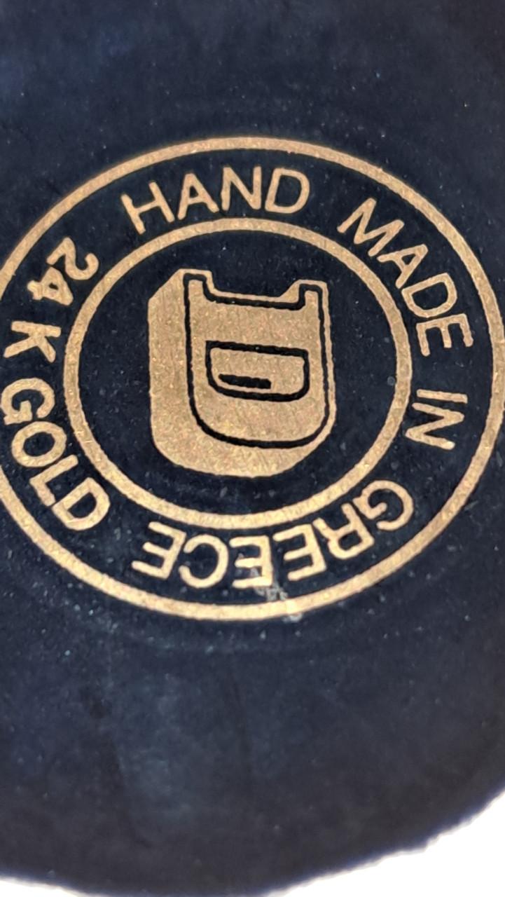 Mooie zwarte decoratieve vazen, asbak, e.d. art chokin, 24K goud