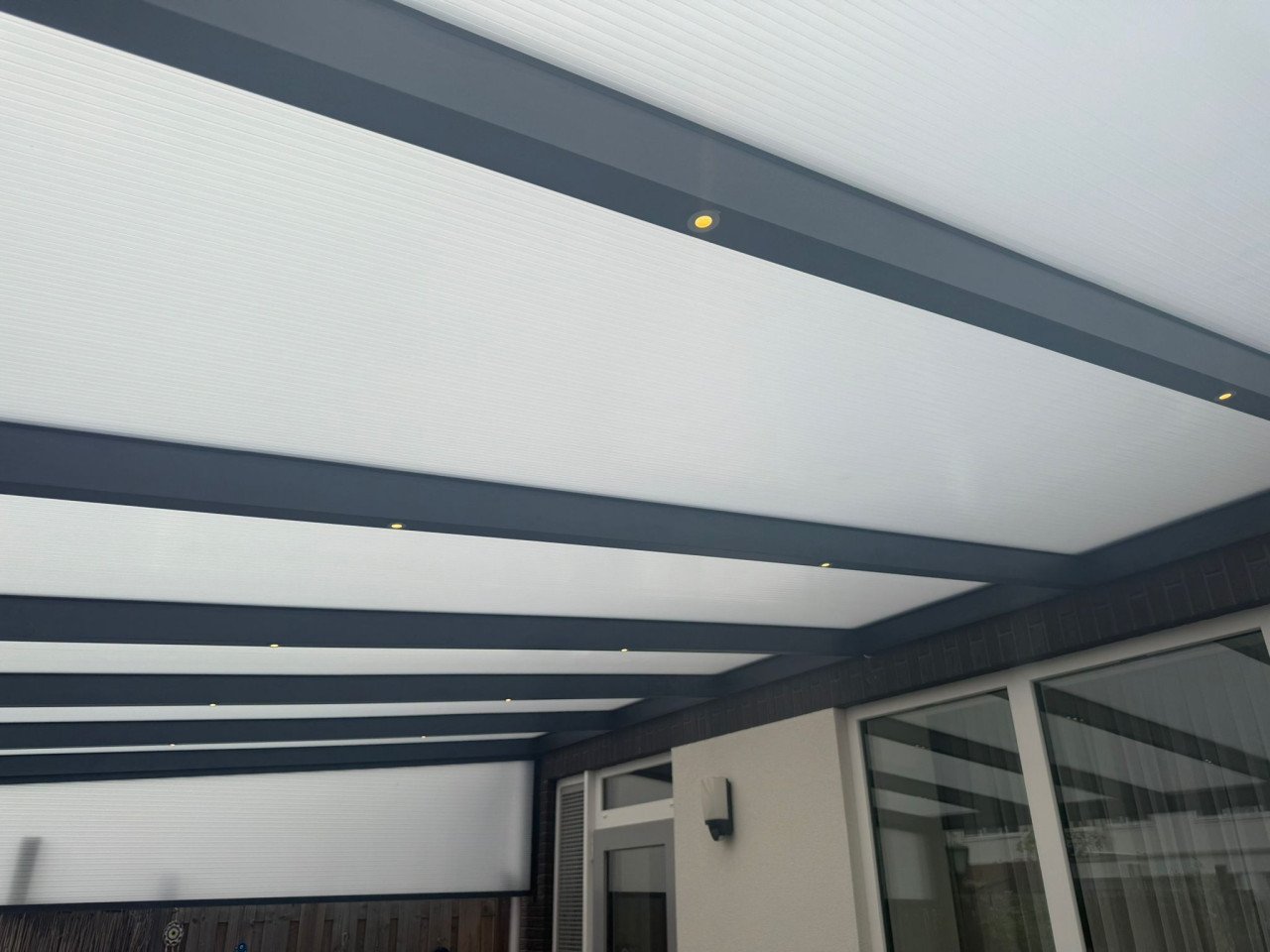 Overkapping aluminium antraciet