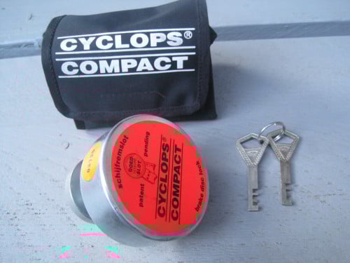Remschijfslot Cyclops,motorslot ART gekeurd