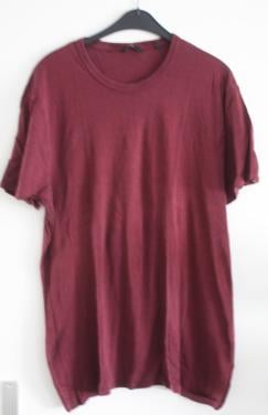 Shirt bordaux rood maat xl