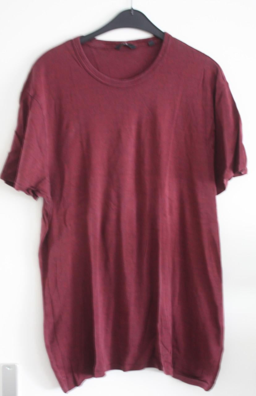 Shirt bordaux rood maat xl