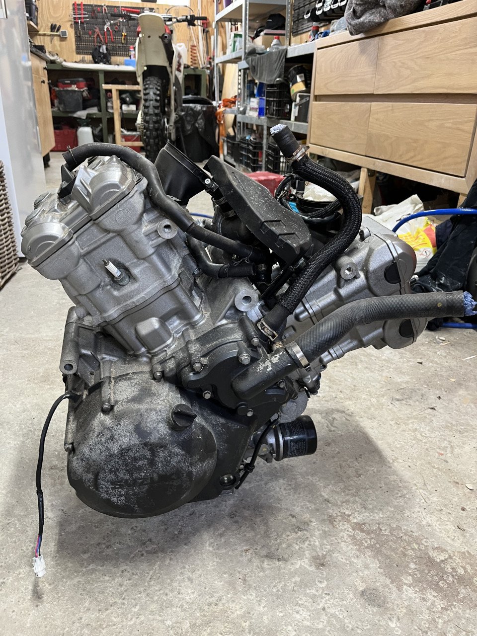 Motorblok en windscherm Suzuki Vstrom te koop
