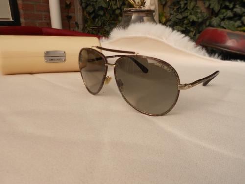 Jimmy choo heren zonnebril met case.