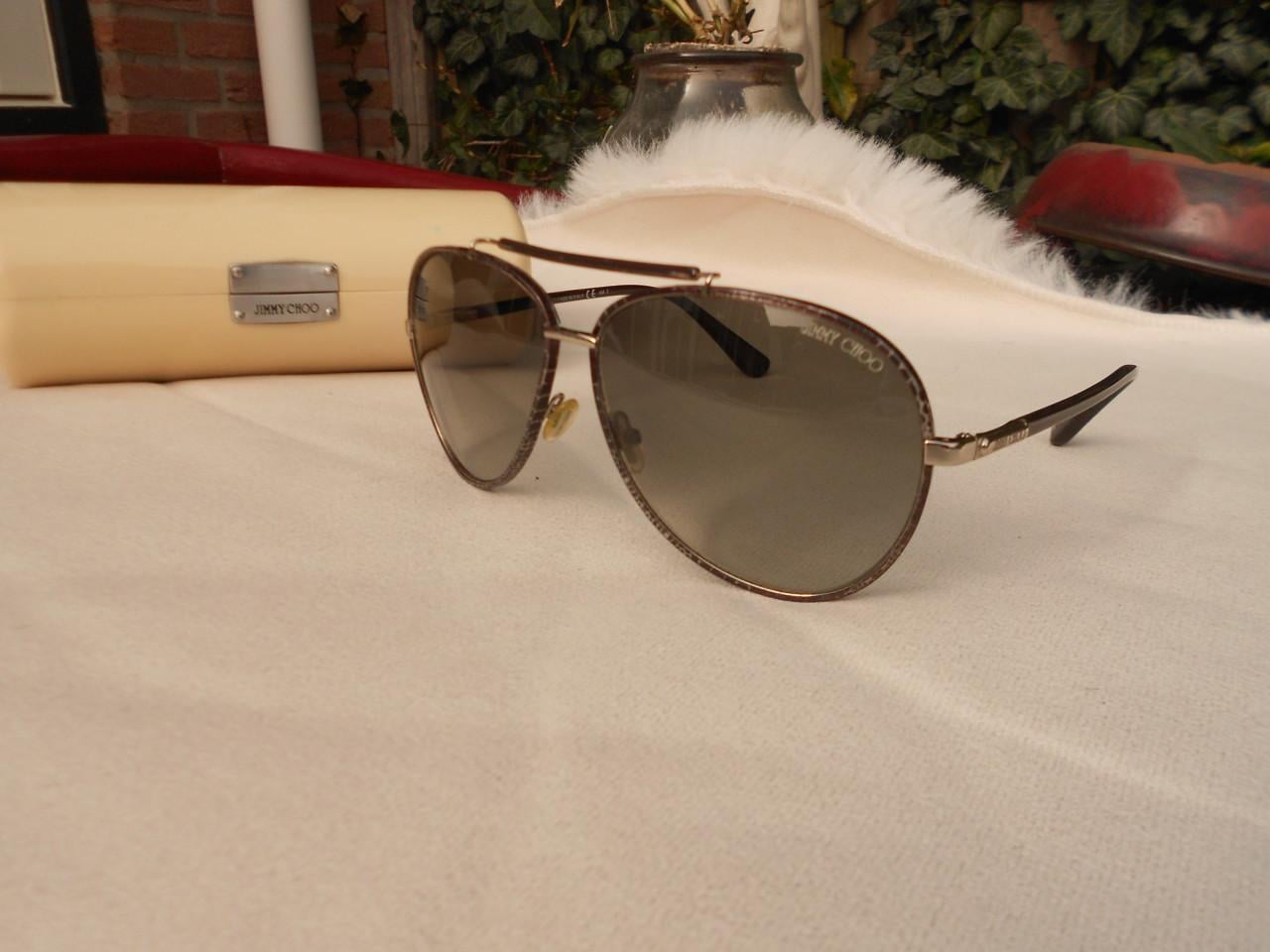 Jimmy choo heren zonnebril met case.