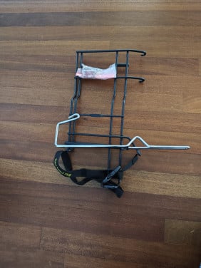 Bagagedrager om een buggy veilig mee te nemen op de fiets