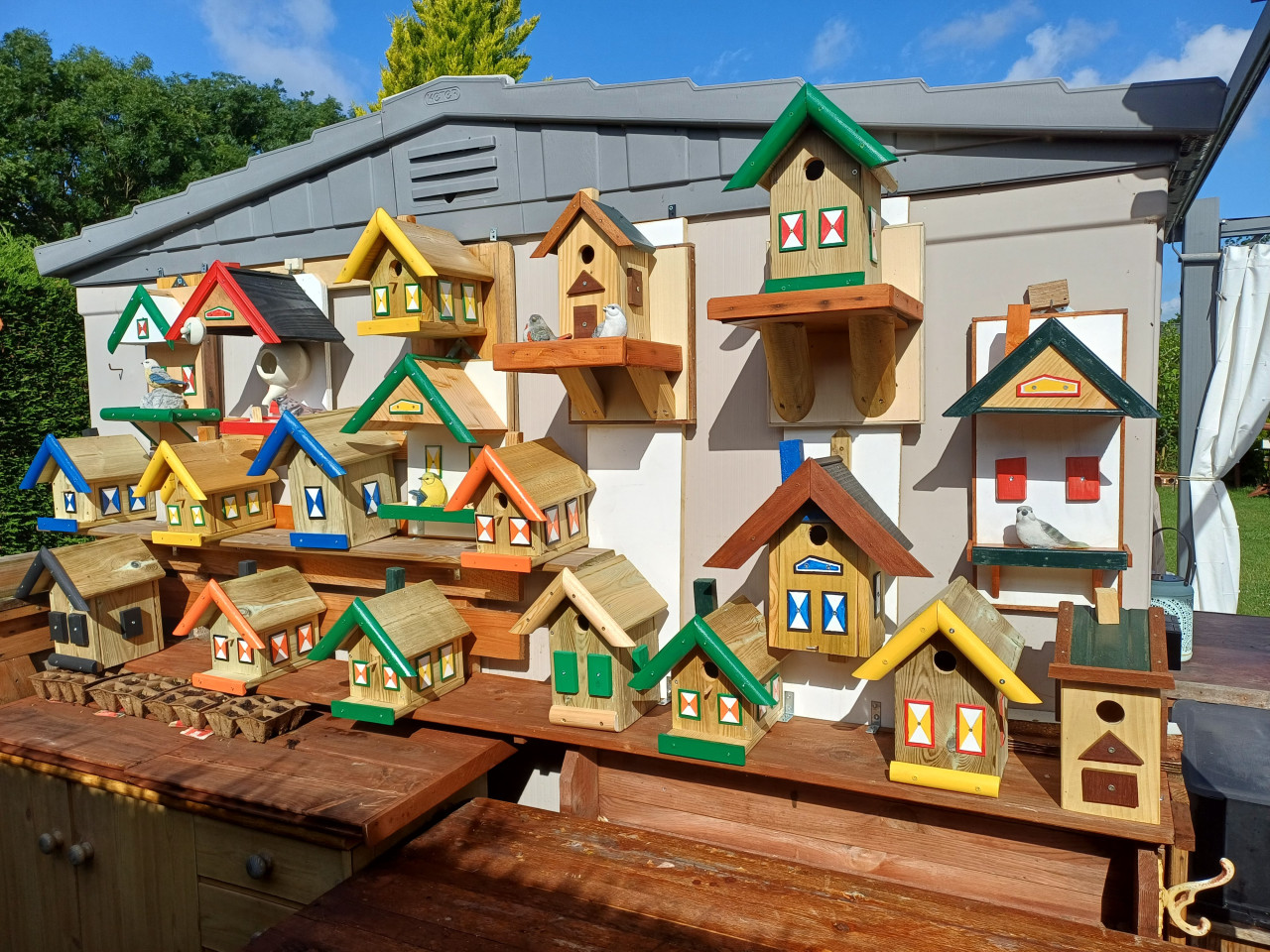 Allerhande Vogel huisjes  &  Egelhuisjes te Koop [  zie  alle  foto's  ]