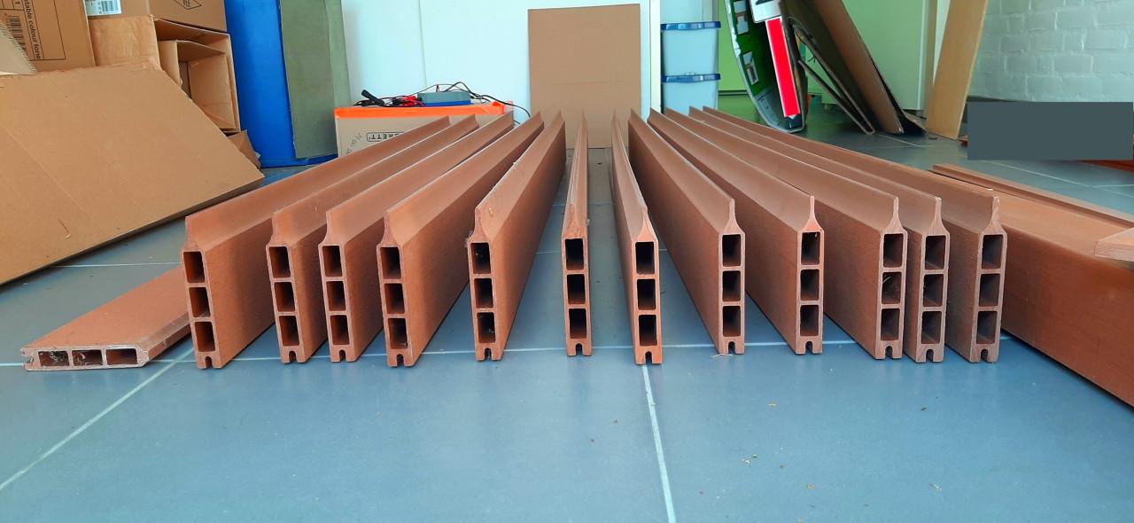 Houtcomposiet stapelplanken - Voor één schutting van 180x180