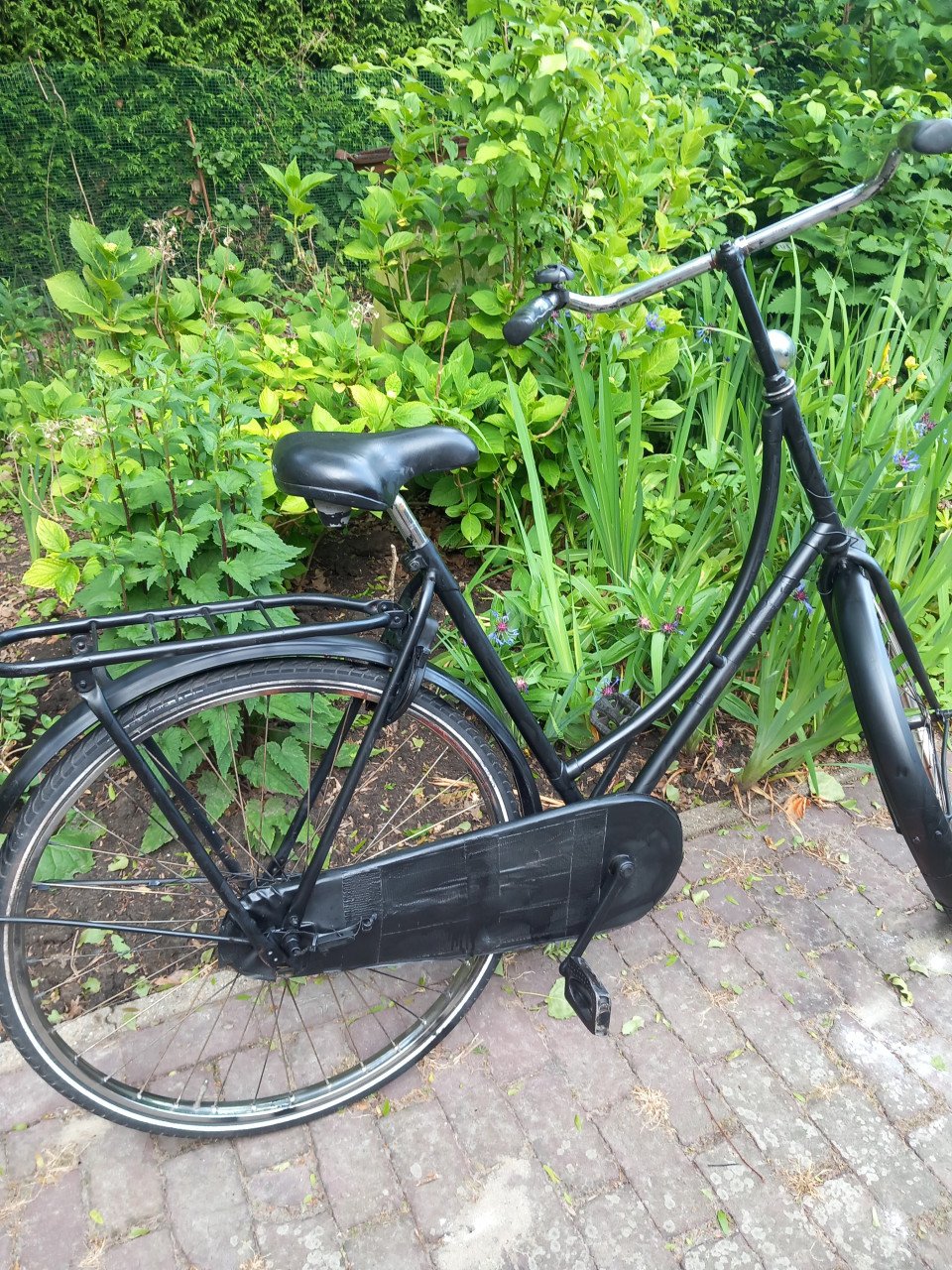 Omafiets/ halleluja, mat zwart