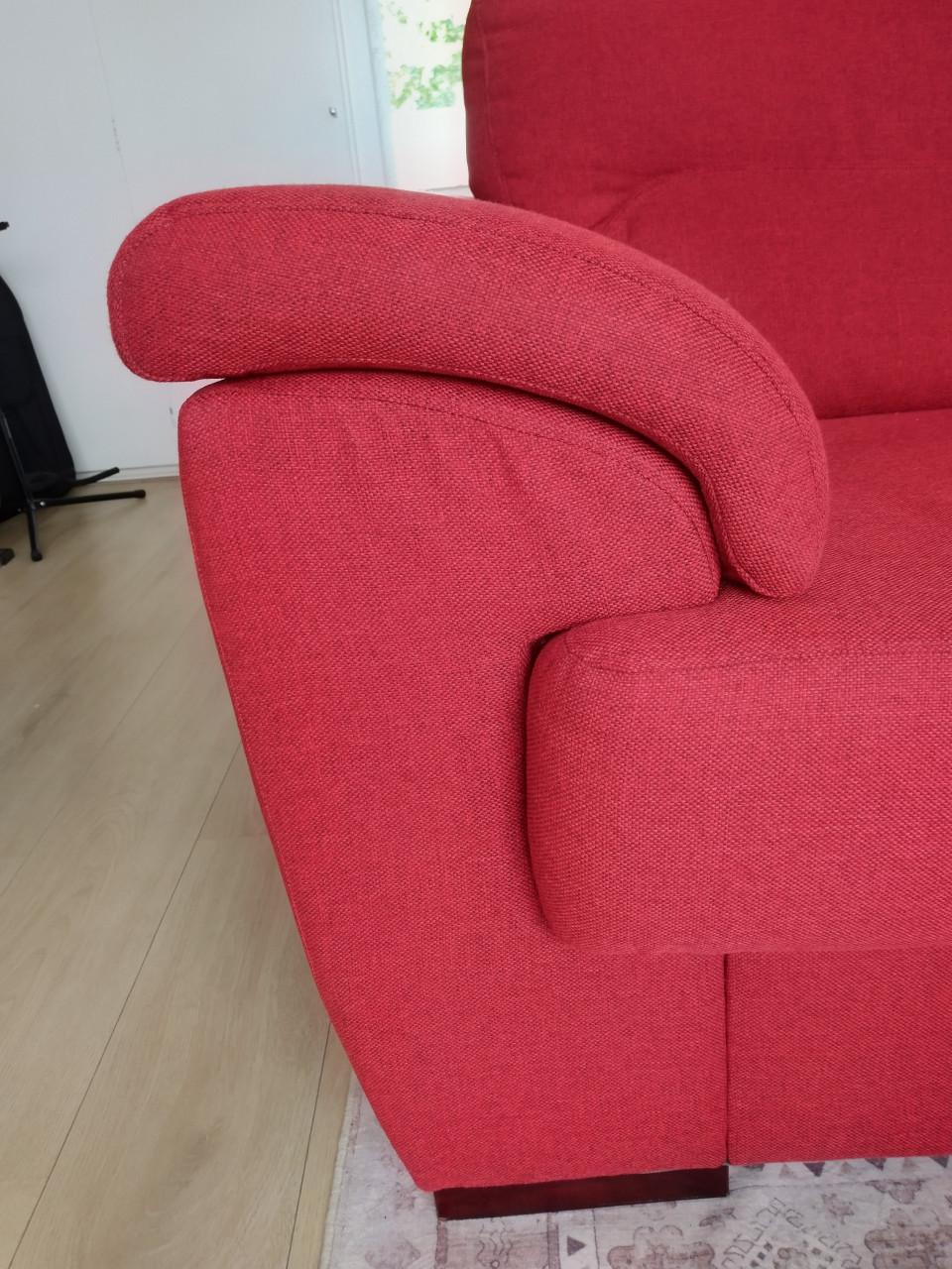 Henders & Hazel 2-zits bank + loveseat rood