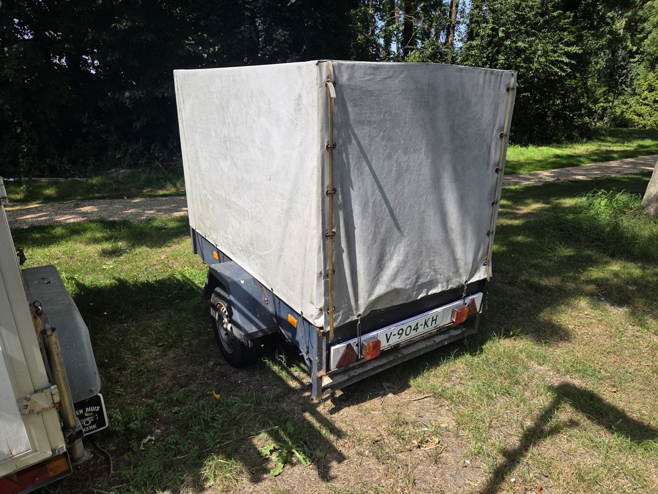 Volledige ijzeren aanhanger met huif