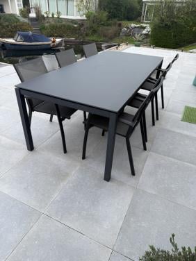 Tuinset tafel met 6 stoelen