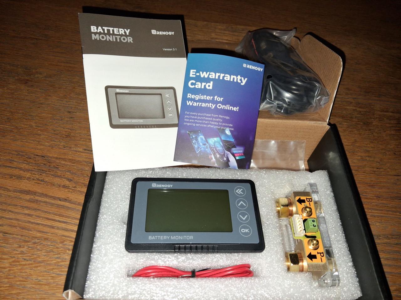 Renogy battery monitor met shunt