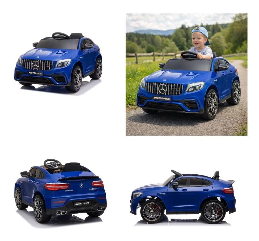 Elektrische Kinderauto 12V–Mercedes-Benz GLC 63S AMG | Blauw