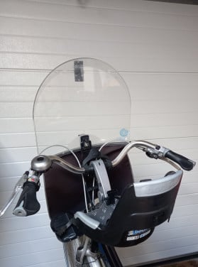 Fietsstoeltje voor incl. windscherm