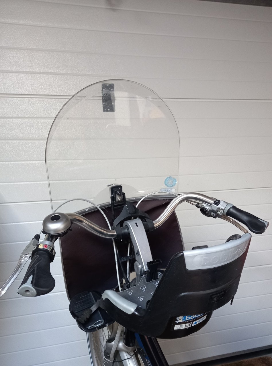 Fietsstoeltje voor incl. windscherm