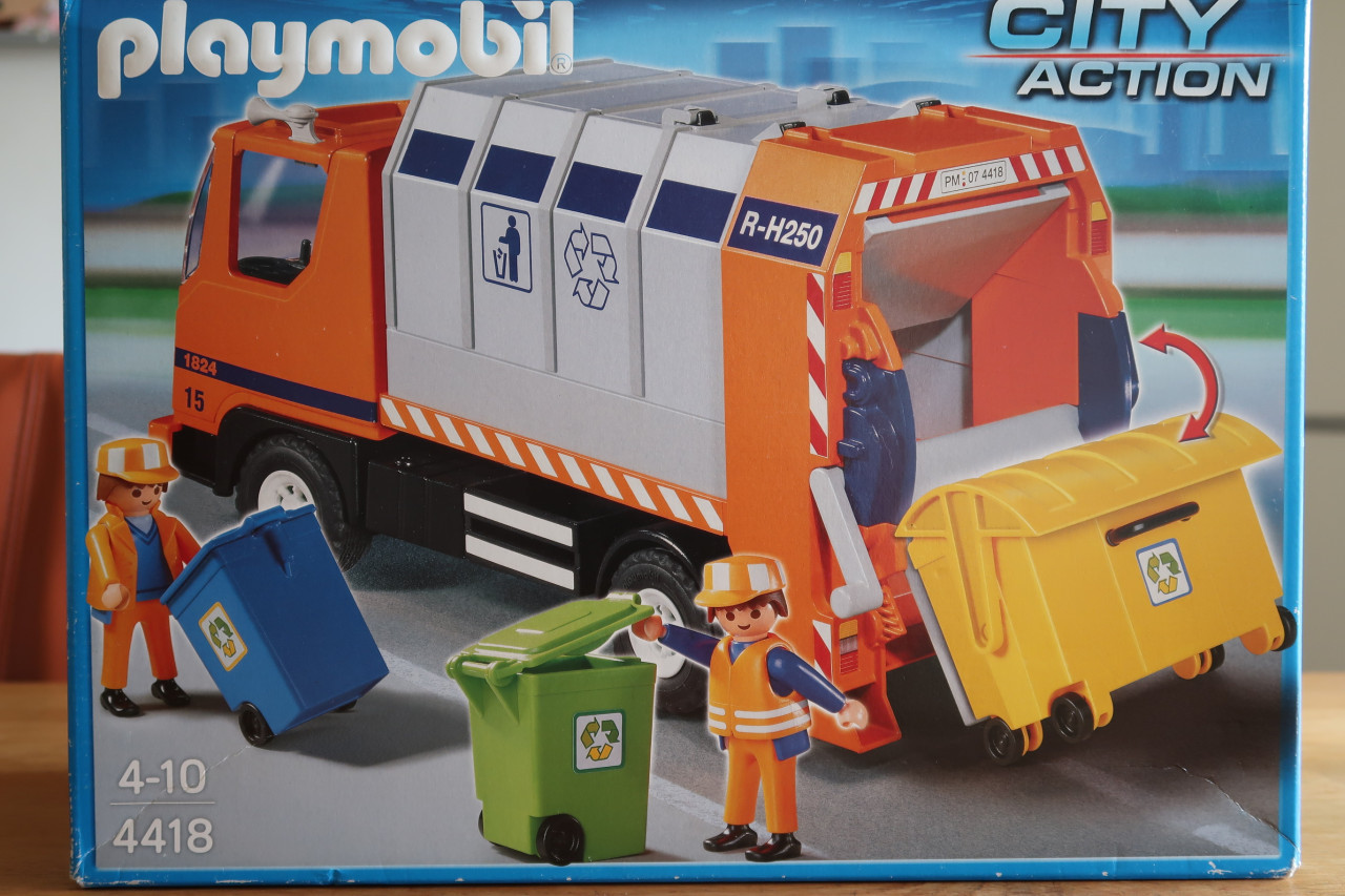 Playmobil Vuilniswagen 4418 in de originele doos + boekje €20,00